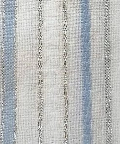 Gabrieli Tablecloths - Classic Design - Baby Blue And Silver On White