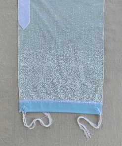 Gabrieli Tallit Lady Gabrieli - Tulle Tallit - Light Blue Glitter