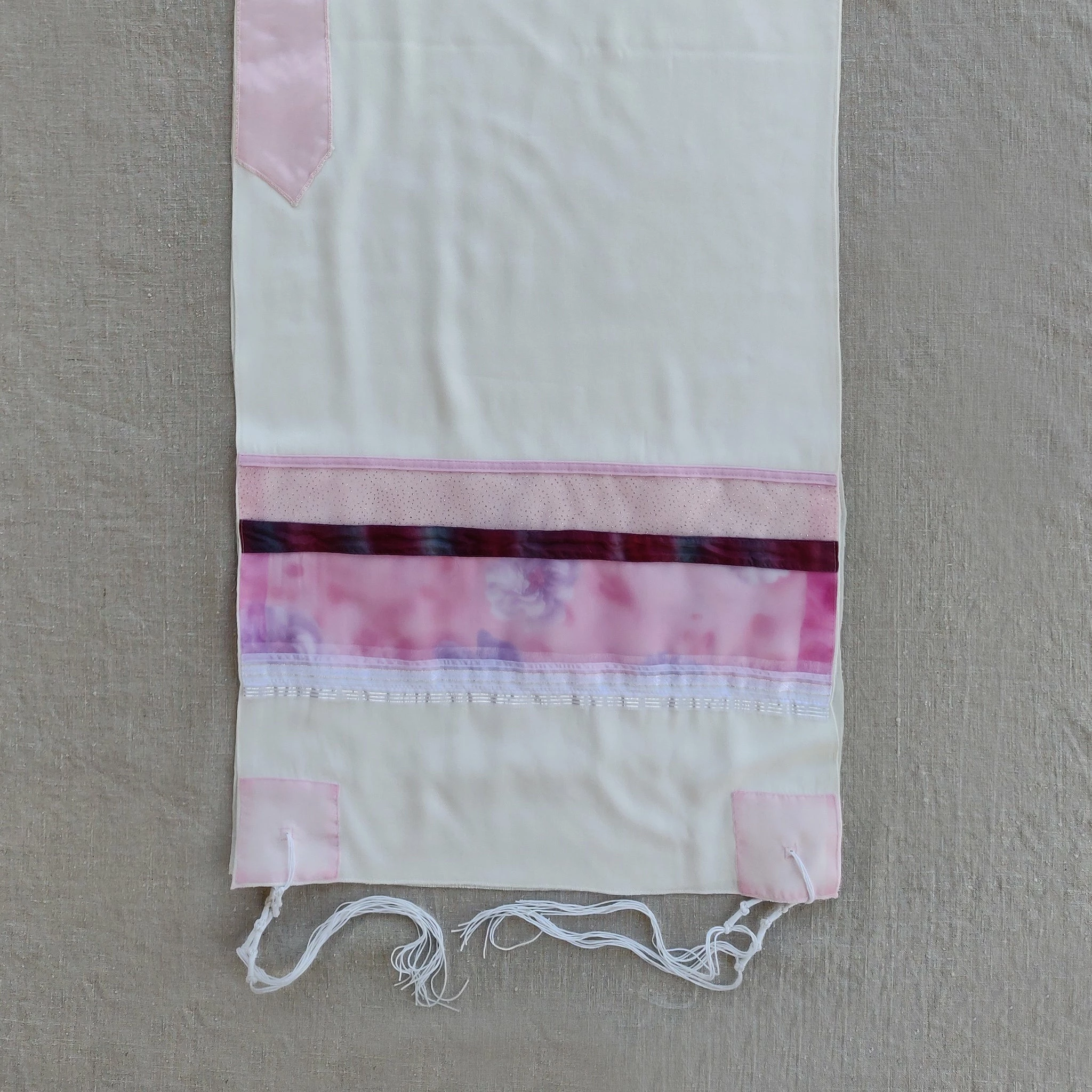 Gabrieli Tallit Gabrieli Tallits Lady Gabrieli - Viscose Tallit - Pink Glliter