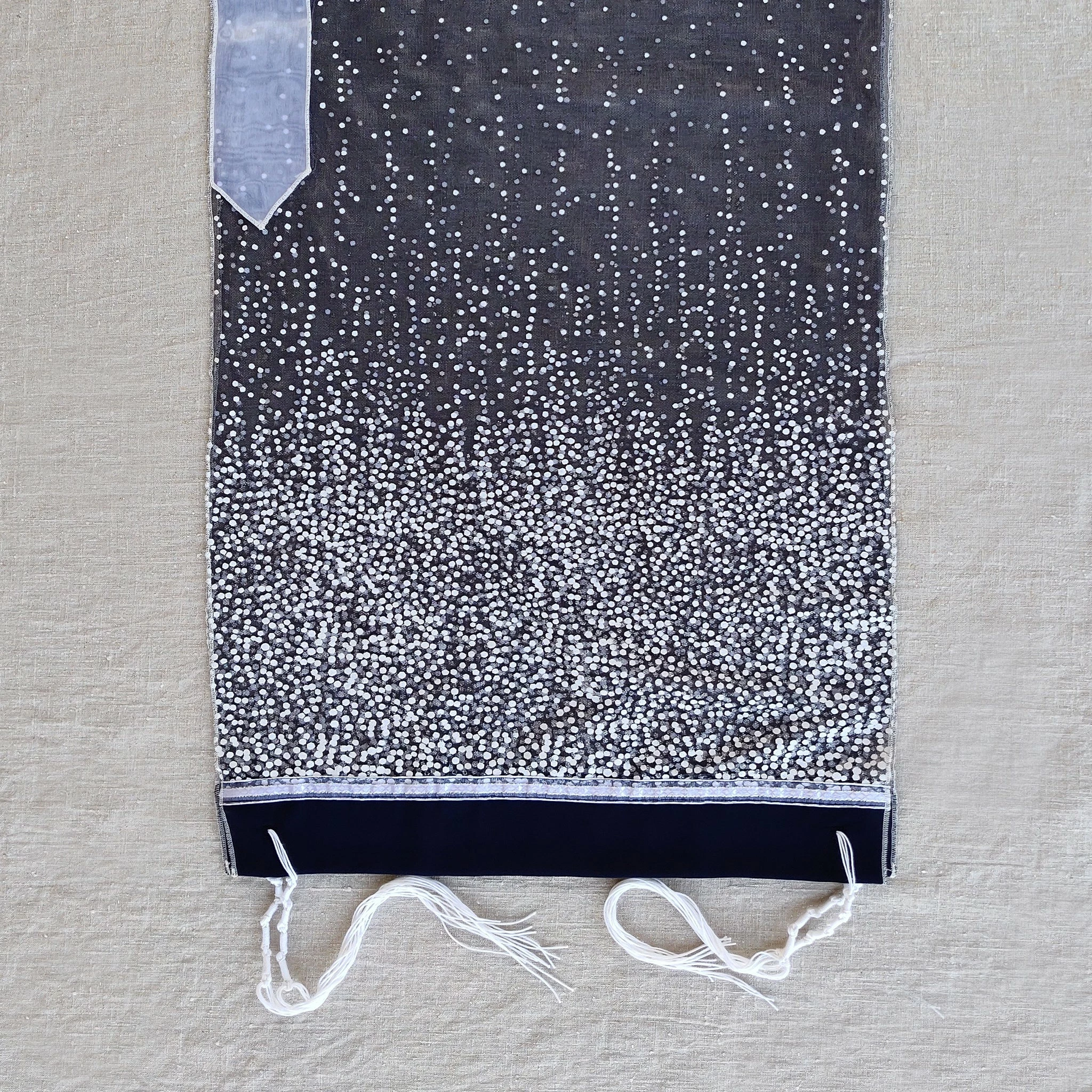 Gabrieli Tallit Lady Gabrieli - Tulle Tallit - Dark Blue Glitter