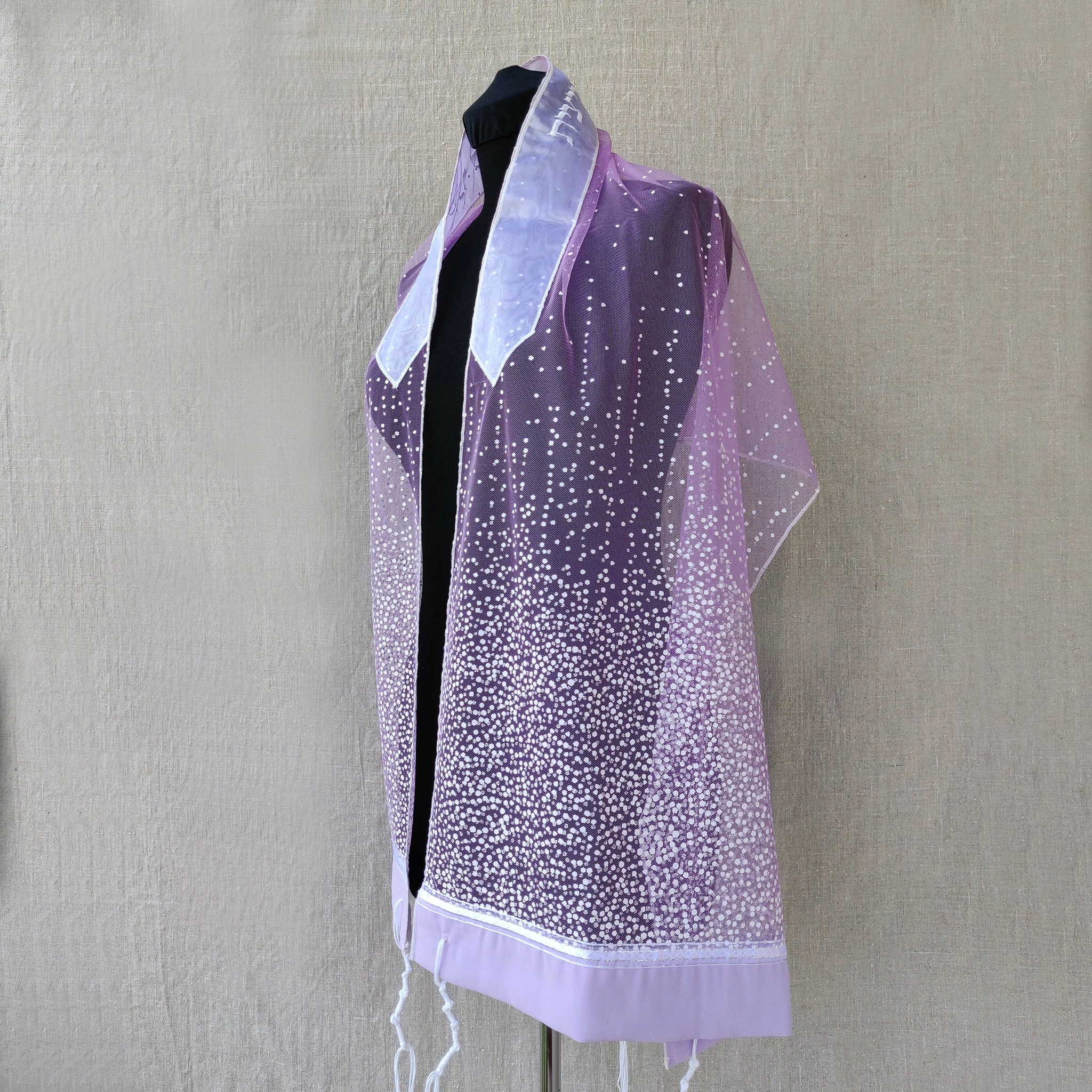 Gabrieli Tallit Gabrieli Tallits Lady Gabrieli - Tulle Tallit - Purple Glitter