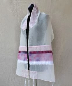 Gabrieli Tallit Gabrieli Tallits Lady Gabrieli - Voile Tallit - Pink Glitter