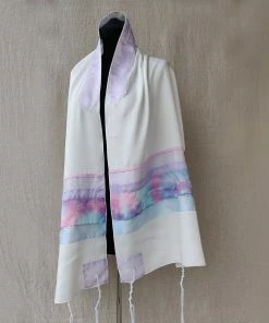 Gabrieli Tallit Gabrieli Tallits Lady Gabrieli - Viscose Tallit - Pink And Purple
