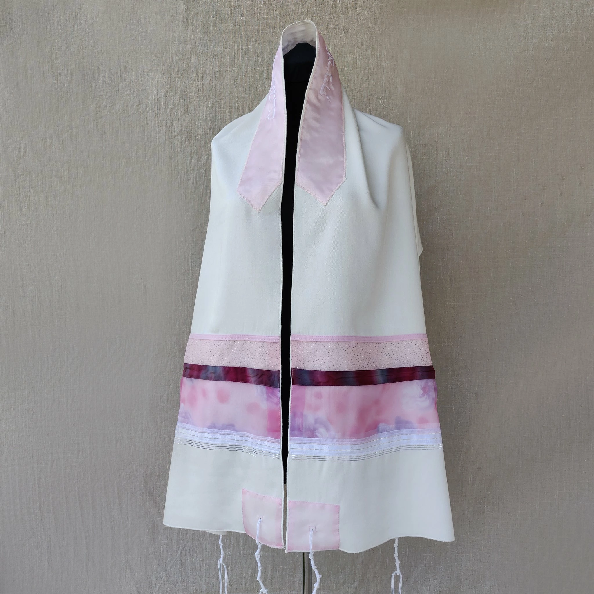 Gabrieli Tallit Gabrieli Tallits Lady Gabrieli - Viscose Tallit - Pink Glliter