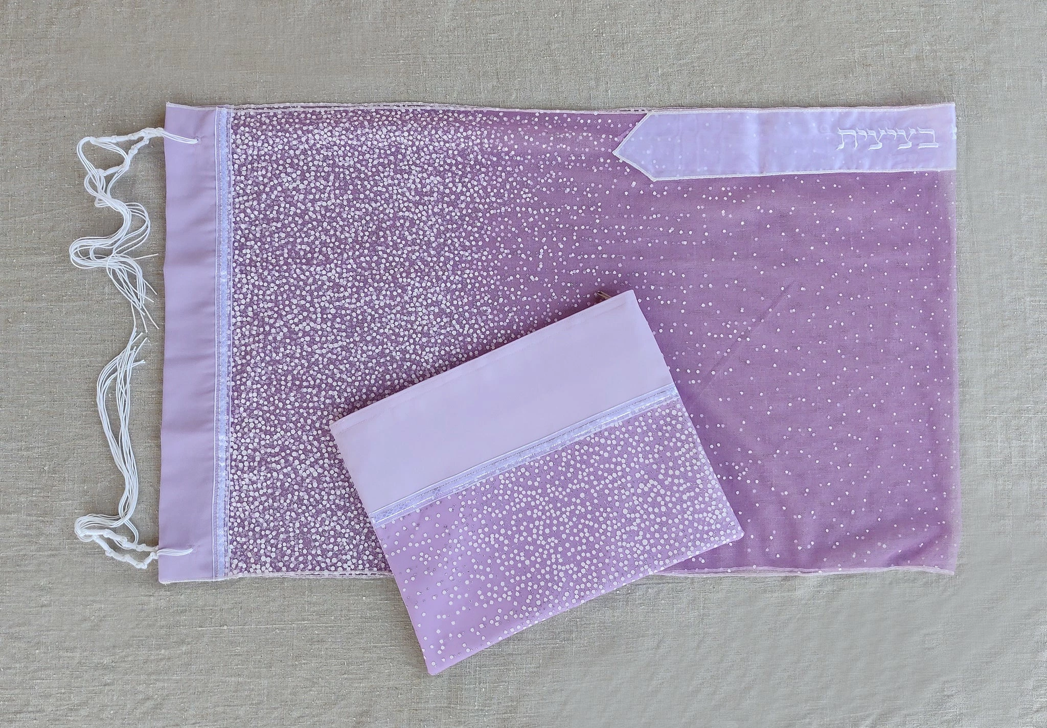 Gabrieli Tallit Gabrieli Tallits Lady Gabrieli - Tulle Tallit - Purple Glitter