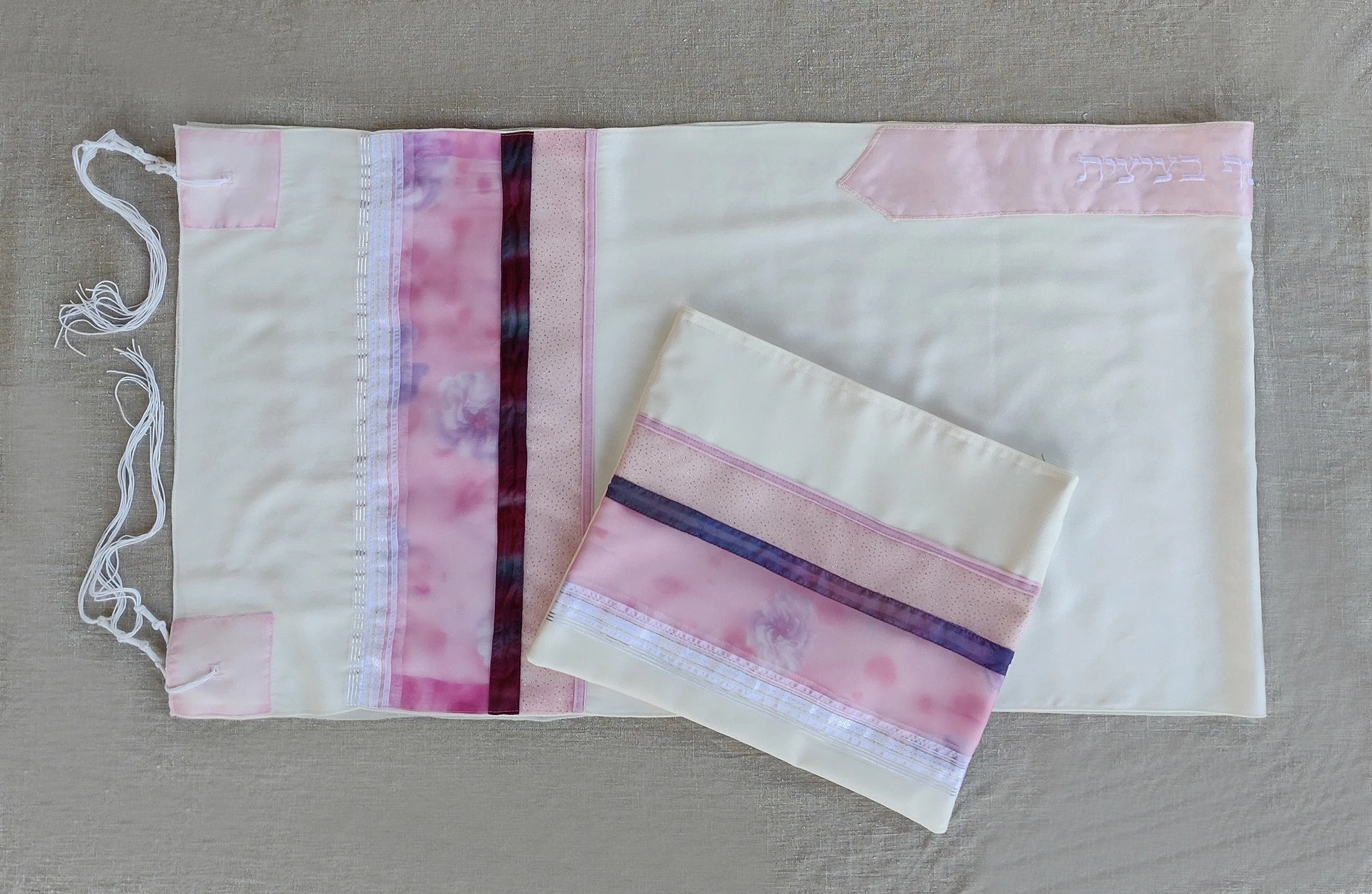 Gabrieli Tallit Gabrieli Tallits Lady Gabrieli - Viscose Tallit - Pink Glliter