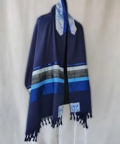 Elegant Gabrieli Tallit - Blue