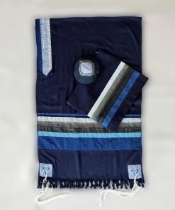 Elegant Gabrieli Tallit - Blue