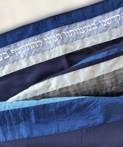 Elegant Gabrieli Tallit - Blue