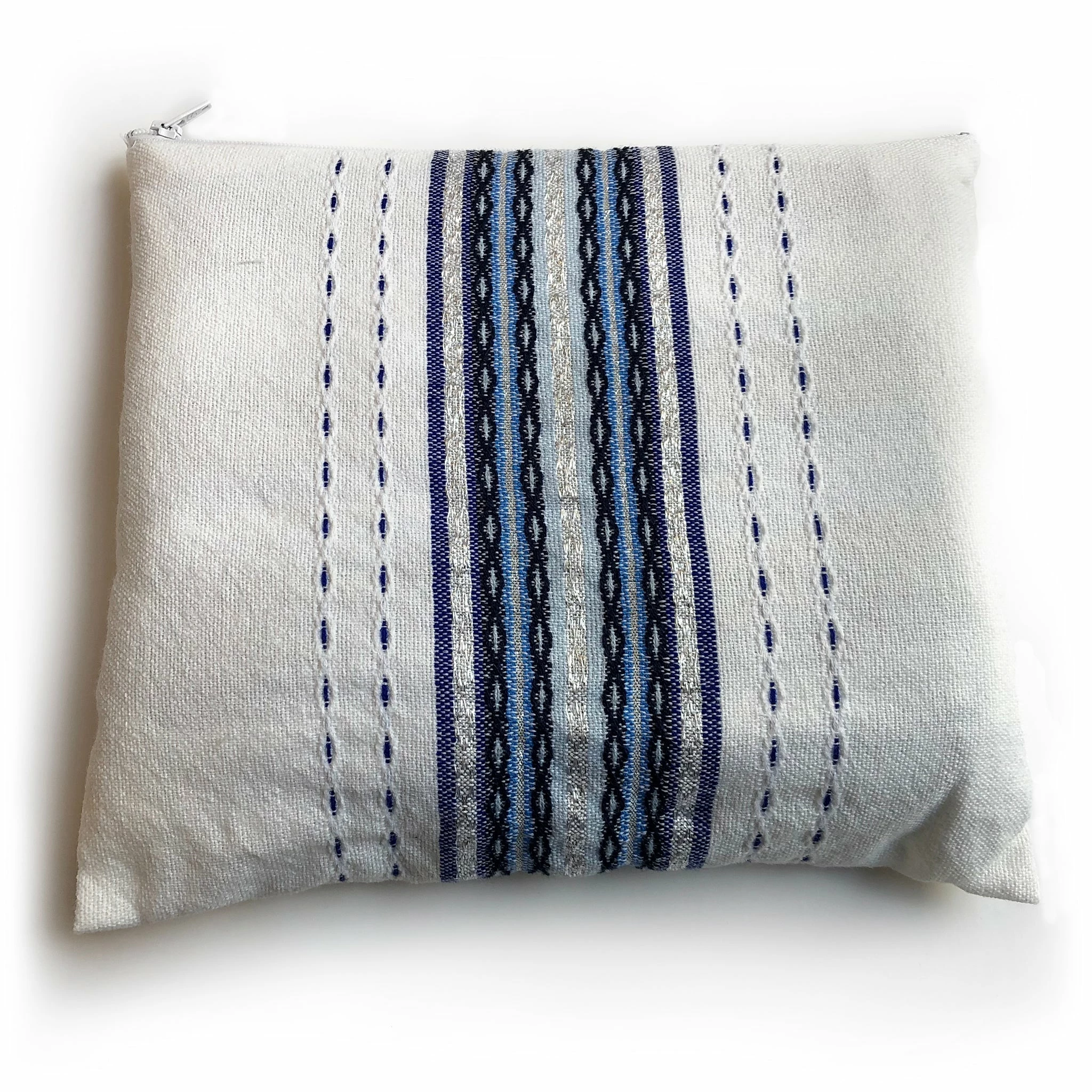 Gabrieli Tallit Gabrieli Premium - Wool Tallit - Shades Of Blue & Silver