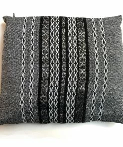 Gabrieli Tallit Gabrieli Tallits Gabrieli Premium - Wool Tallit - Black, White & Silver On Gray