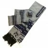 Gabrieli Tallit Gabrieli Premium - Wool Tallit - Blue & Silver On Gray