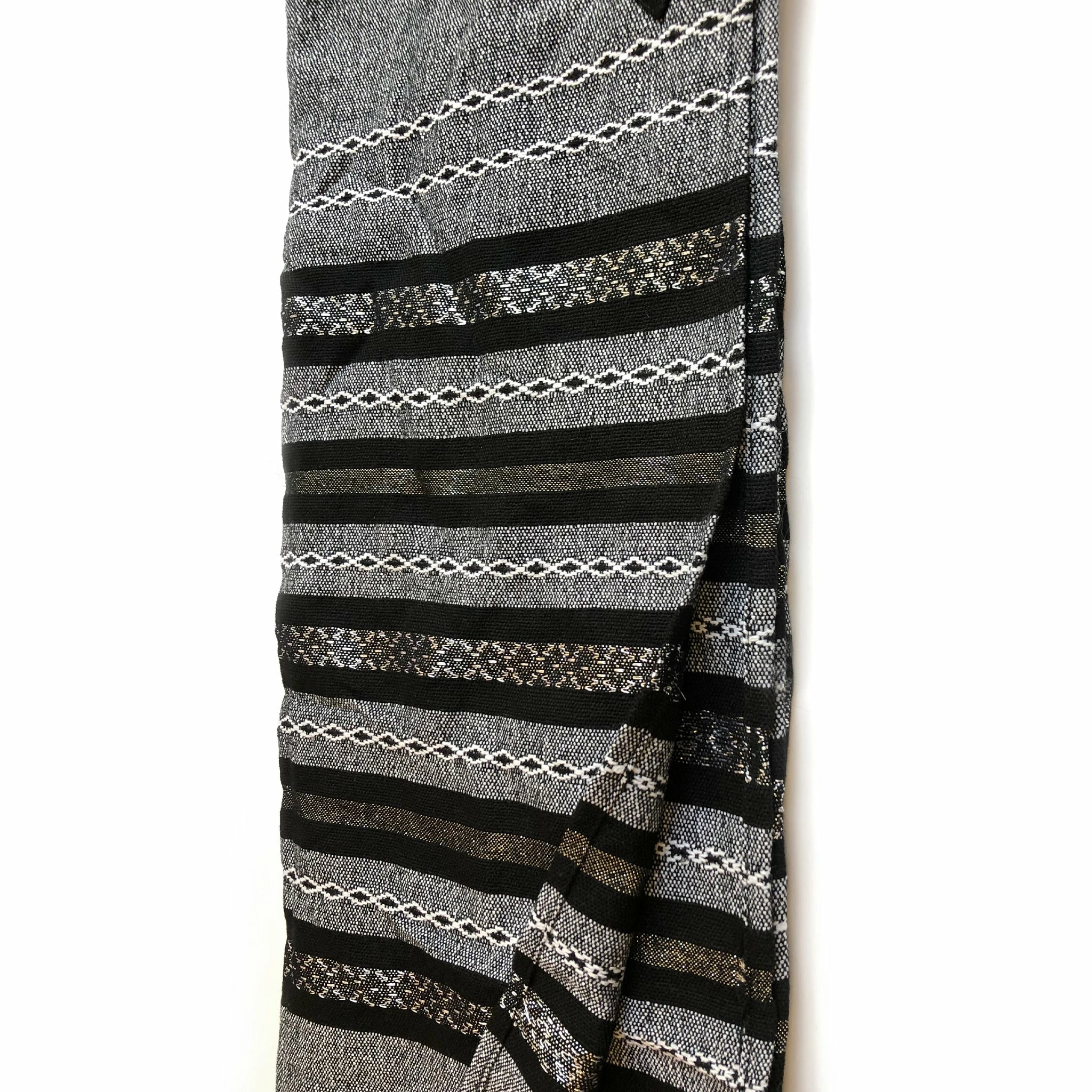 Gabrieli Tallit Gabrieli Tallits Gabrieli Premium - Wool Tallit - Black, White & Silver On Gray