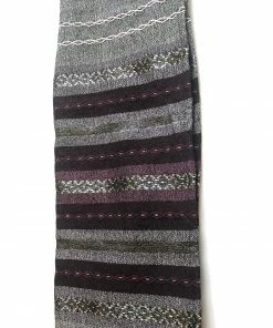 Gabrieli Tallit Gabrieli Tallits Gabrieli Premium - Wool Tallit - Purples & Silver On Gray