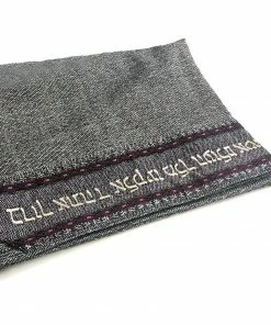 Gabrieli Tallit Gabrieli Tallits Gabrieli Premium - Wool Tallit - Purples & Silver On Gray