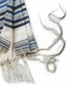 Gabrieli Tallit Gabrieli Premium - Wool Tallit - Shades Of Blue, Gold & Silver Gabrieli Tallits