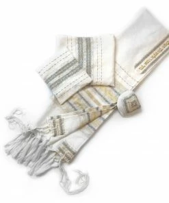 Gabrieli Tallit Gabrieli Premium - Wool Tallit - Gold & Silver Gabrieli Tallits
