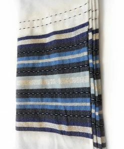 Gabrieli Tallit Gabrieli Premium - Wool Tallit - Shades Of Blue & Silver