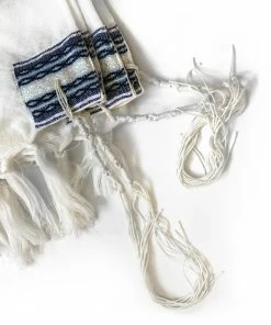 Gabrieli Tallit Gabrieli Premium - Wool Tallit - Shades Of Blue & Silver