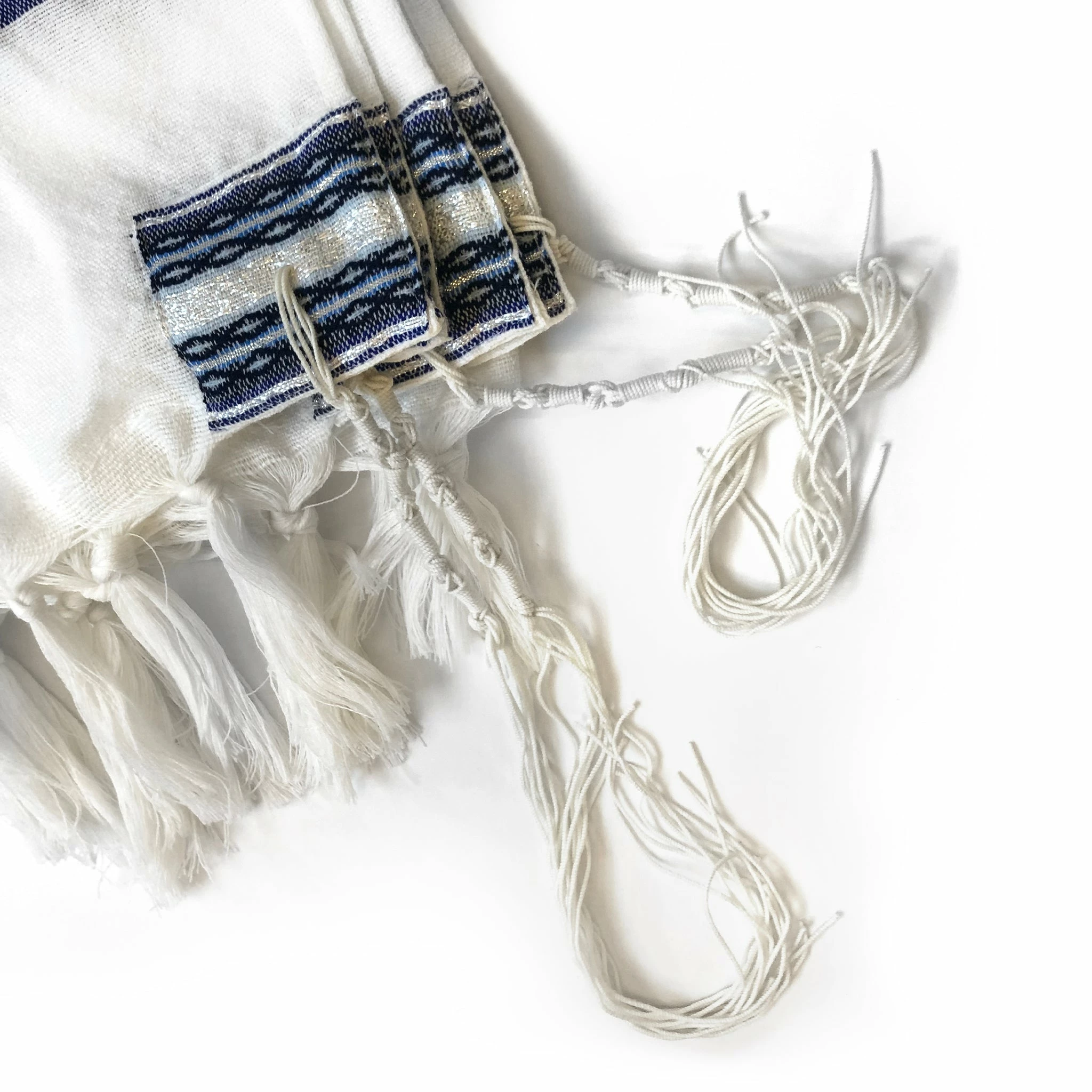 Gabrieli Tallit Gabrieli Premium - Wool Tallit - Shades Of Blue & Silver