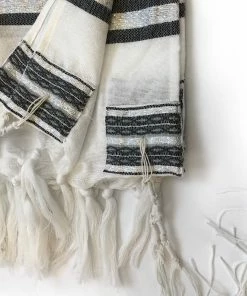 Gabrieli Tallit Gabrieli Premium - Wool Tallit - Gray & Silver Gabrieli Tallits