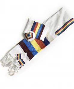 Gabrieli Tallit Emanuel - Wool Tallit - 6 Wide Stripes Gabrieli Tallits