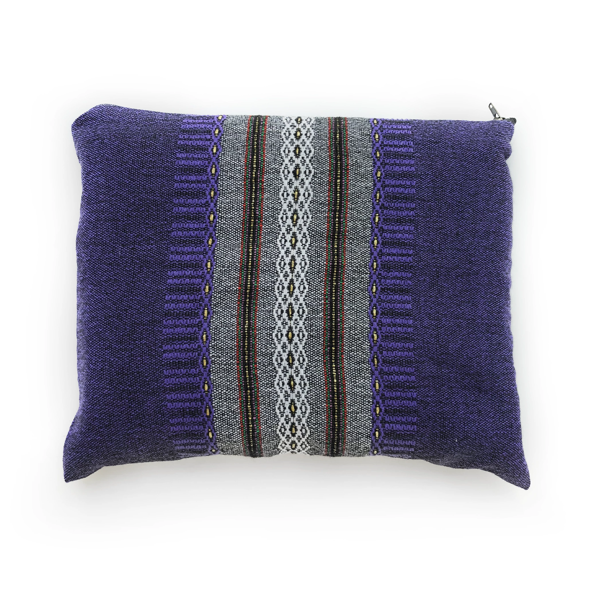 Gabrieli Tallit Elia - Wool Tallit - Grey With Gold On Dark Purple Gabrieli Tallits