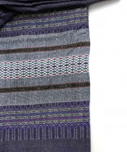 Gabrieli Tallit Elia - Wool Tallit - Grey With Gold On Dark Purple Gabrieli Tallits