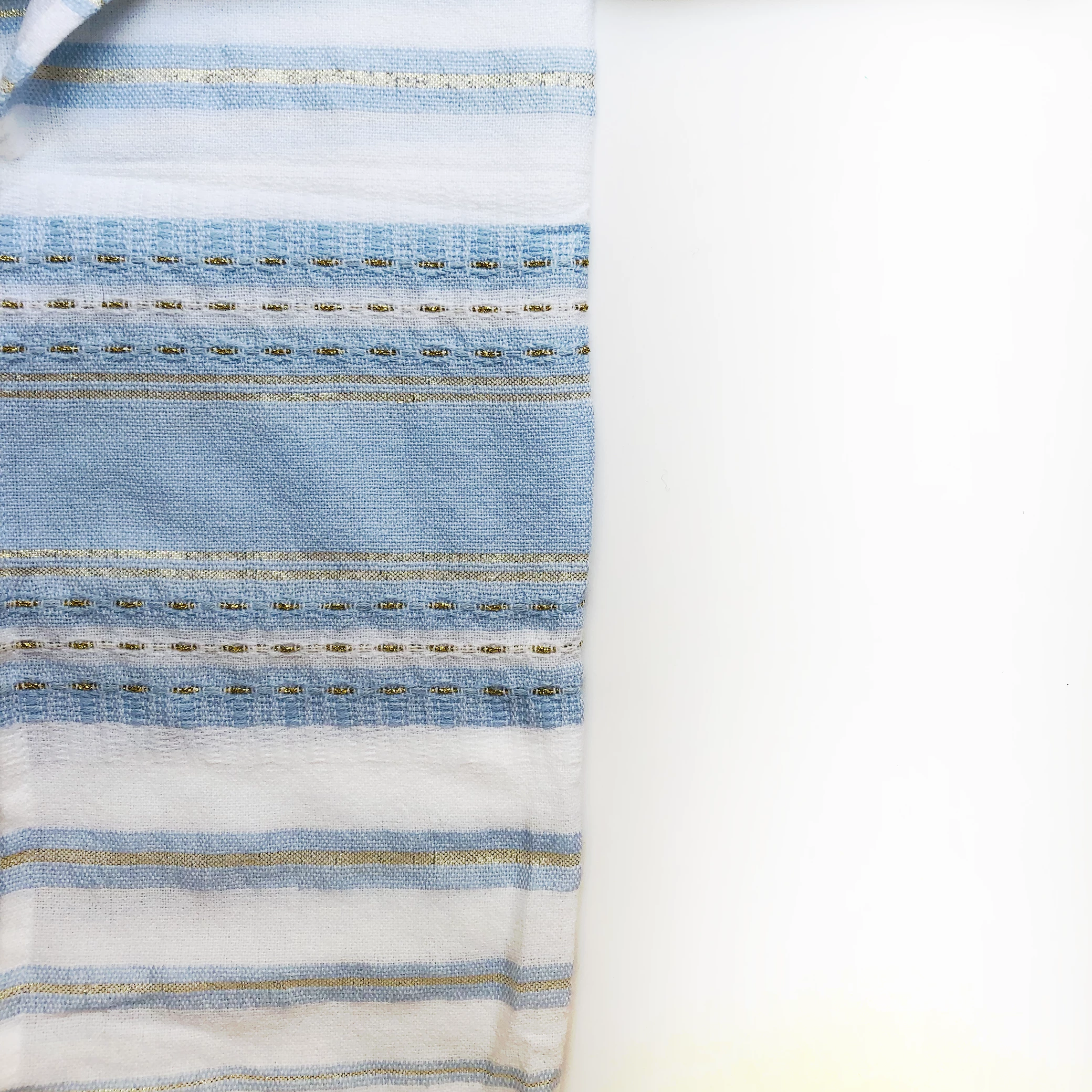 Gabrieli Tallit Samuel - Wool Tallit -Baby Blue With Gold