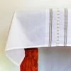 Home & Special Occasions Tablecloths - Gabrieli Design - Blue, Red And Green With Gold On White