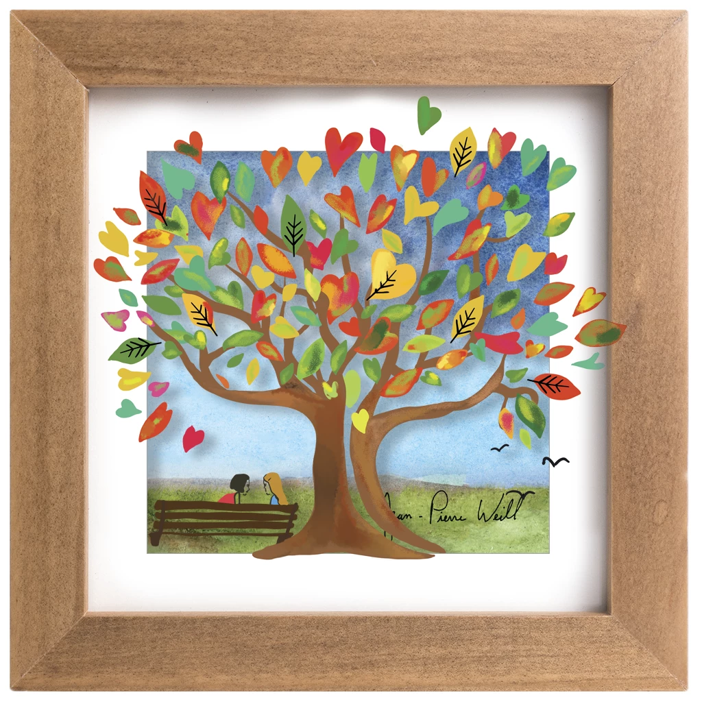 Jean-Pierre Weill Art & Judaica Tree Of Orange Hearts - Mini