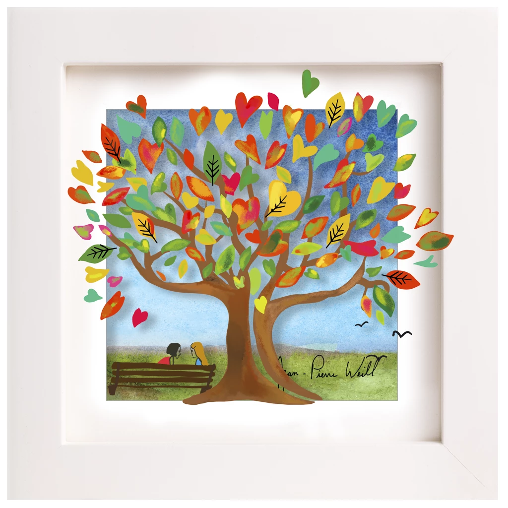 Jean-Pierre Weill Art & Judaica Tree Of Orange Hearts - Mini