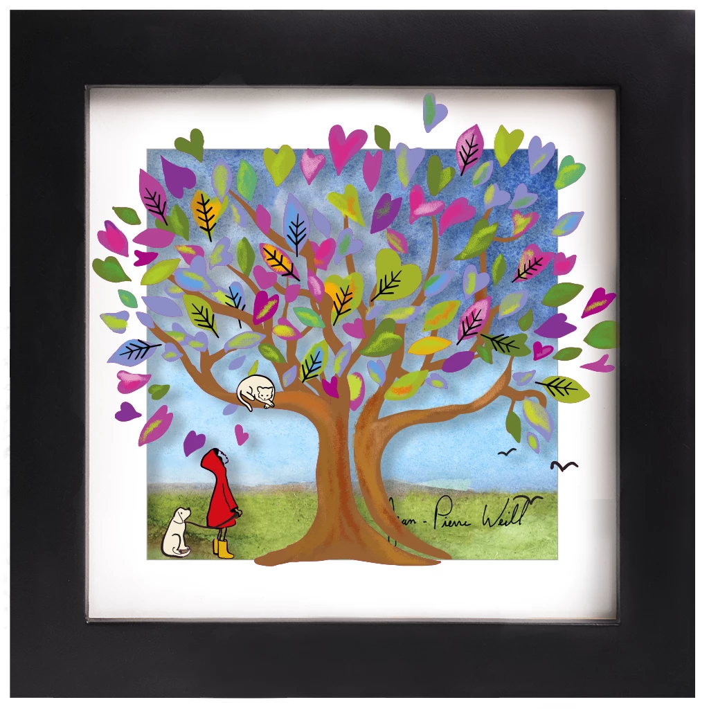 Jean-Pierre Weill Art & Judaica Tree Of Purple Hearts - Mini