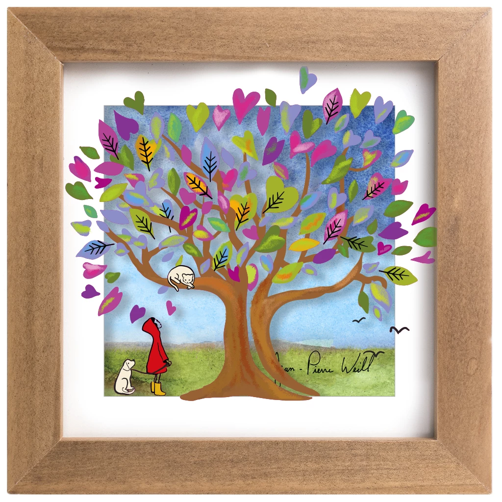 Jean-Pierre Weill Art & Judaica Tree Of Purple Hearts - Mini