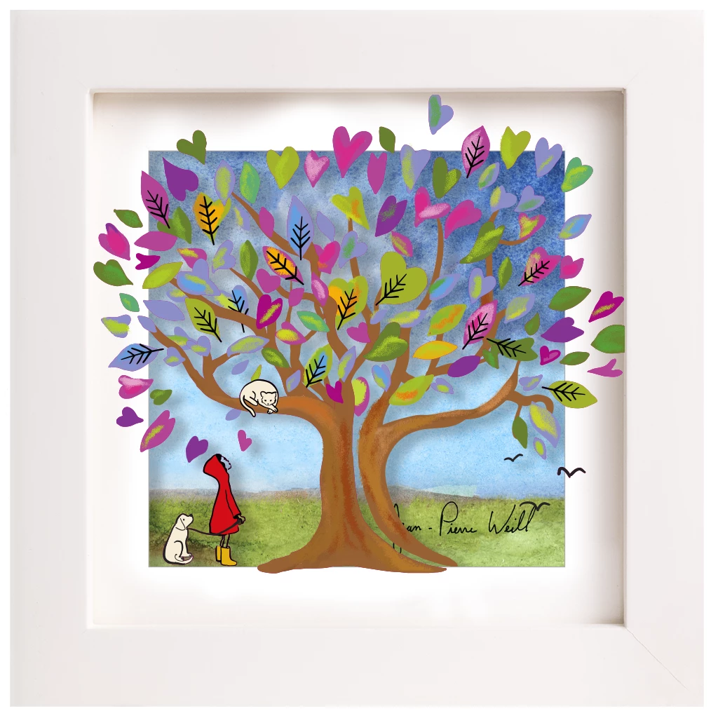 Jean-Pierre Weill Art & Judaica Tree Of Purple Hearts - Mini