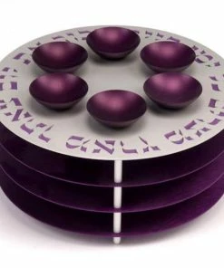 Agayof Art & Judaica Seder Plate 3 Levels