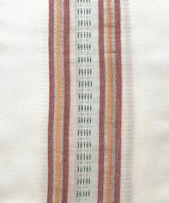 Gabrieli Home & Special Occasions Tablecloths - Classic Design - Red, Orange, Green And Silver On White