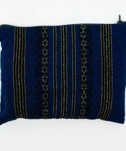 Gabrieli Tallit Hagar - Wool Tallit - Black And Gold Design On Blue