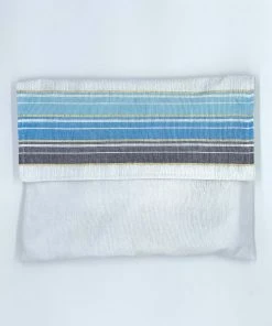 Gabrieli Tallit Ella - Silk Tallit - Shades Of Blue With Gold On White Gabrieli Tallits