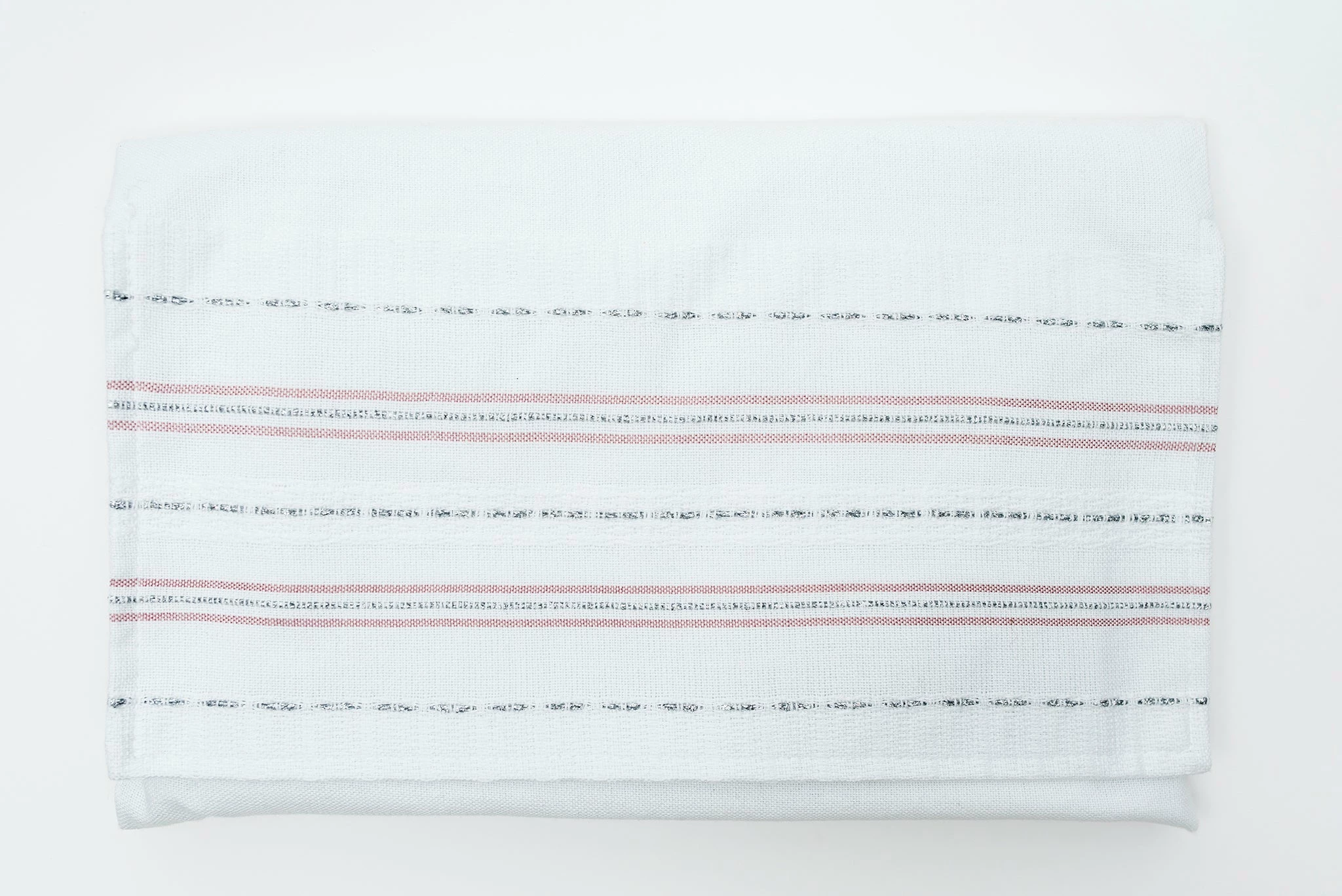 Gabrieli Tallit Elia - Silk Tallit - Pink And Silver On White Gabrieli Tallits