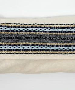 Gabrieli Tallit Adam - Cotton Tallit - Blues And Gold On Off-White Gabrieli Tallits