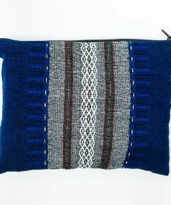 Gabrieli Tallit Gabrieli Tallits Elia - Wool Tallit - Grey On Blue