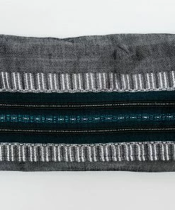Gabrieli Tallit Elia - Silk Tallit- Turquoise And Silver On Gray