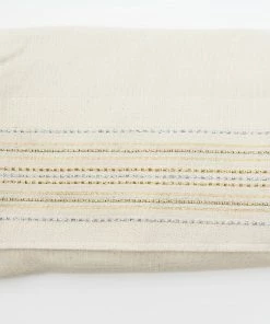 Gabrieli Tallit Elia - Cotton Tallit - Gold And Silver On Off-White Gabrieli Tallits