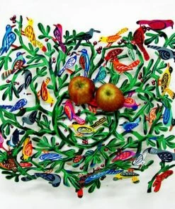 D. Gerstein Birds Of The World Fruit Bowl Art & Judaica