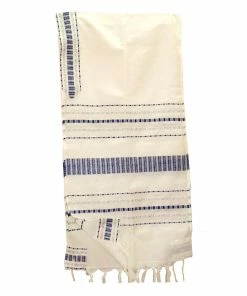 Gabrieli Tallit Gabrieli Tallits Perach - Wool Tallit - Blue And Silver