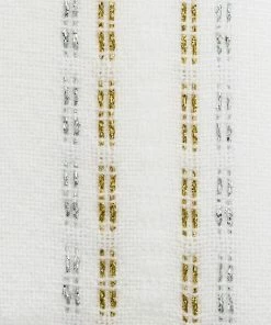 Gabrieli Home & Special Occasions Tablecloths - Bold Design - Silver And Gold On White