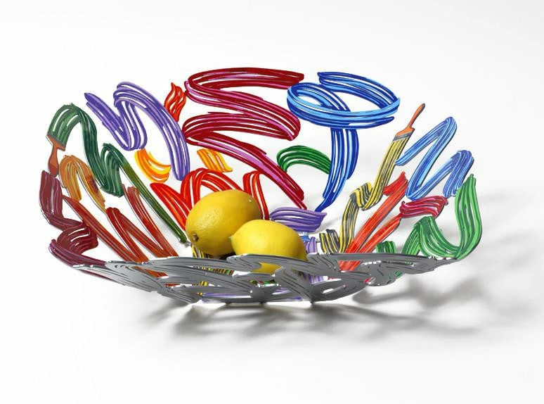 D. Gerstein Art & Judaica Brush Strokes Fruit Bowl
