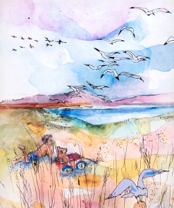 Jean-Pierre Weill Child On Beach - Petite Art & Judaica