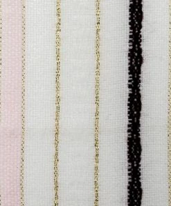 Gabrieli Home & Special Occasions Tablecloths - Classic Design - Bordeaux And Pink With Gold On White